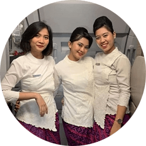 Rika Febriani, Pramugari Batik Air alumni sekolah Pramugari terbaik Trans Avia Solo.