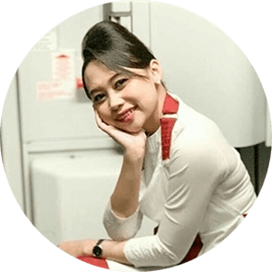 Chyntia Kusuma Dewi, Pramugari Batik Air alumni sekolah Pramugari terbaik Trans Avia Solo.