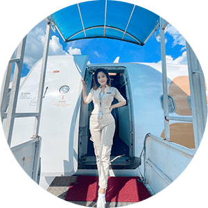 Alfisiyah Ivanka, Pramugari Super Air Jet (SAJ) alumni sekolah Pramugari terbaik Trans Avia Solo.